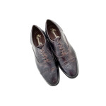 Сини официални мъжки обувки, естествена кожа - всекидневни обувки за целогодишно ползване N 100015027